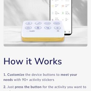 TALLIA White and Tan Activity Tracker